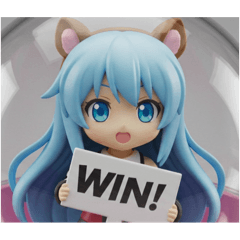 [LINEスタンプ] リス耳精霊ちゃんカプセルトイ(四角型)