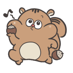 [LINEスタンプ] リスさんは忙しい