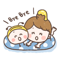 [LINEスタンプ] Hoppeちゃんとミエーレのサマーなスタンプ