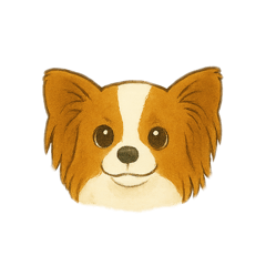 [LINEスタンプ] 実家で飼ってるパピヨン