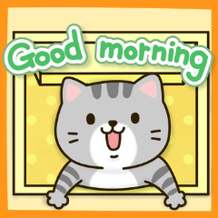 [LINEスタンプ] おはよう＆モーニングコール(英語Ver)