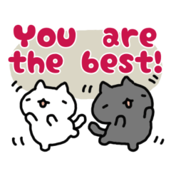 [LINEスタンプ] 連絡！ねこたんず(英語)