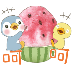 [LINEスタンプ] ソーダペンギン 18 - 夏の暑い日に涼しく