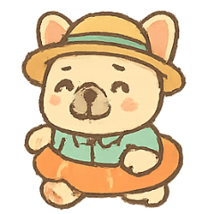 [LINEスタンプ] ミバビーチバケーション