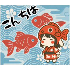 [LINEスタンプ] うさっ娘②【夏】