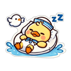 [LINEスタンプ] 船乗りなアヒルの子