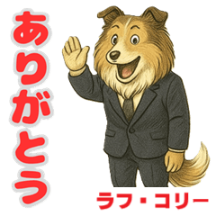 [LINEスタンプ] ラフ・コリーの喜怒哀楽スタンプ