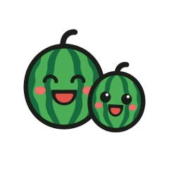 [LINEスタンプ] スイカの親子の日常スタンプ