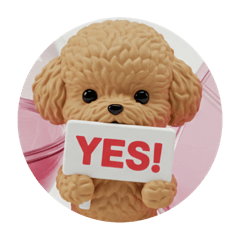 [LINEスタンプ] ティーカッププードルカプセルトイ