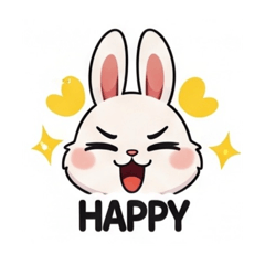 [LINEスタンプ] 使いやすいうさぎスタンプ 卯年専用