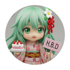[LINEスタンプ] ハッピーバースデー精霊ちゃん(丸型)