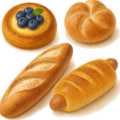 [LINEスタンプ] 食事シリーズ パン屋さんメニュー