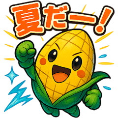 [LINEスタンプ] かわいいトウモロコシのスタンプ4