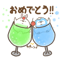 [LINEスタンプ] 毎日使う！癒しのだらしなうさぎと仲間たち