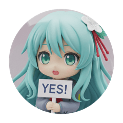 [LINEスタンプ] 制服みなみちゃんカプセルトイ(丸型)