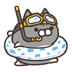 [LINEスタンプ] ボンレス猫 夏