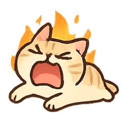 [LINEスタンプ] 演技派ネコ 倒れる日常