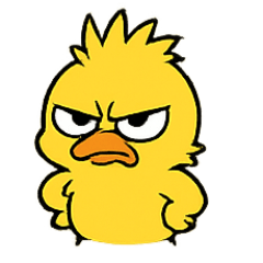 [LINEスタンプ] ビビらないアヒルちゃん