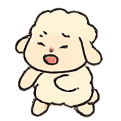 [LINEスタンプ] もふもふ羊の大暴走
