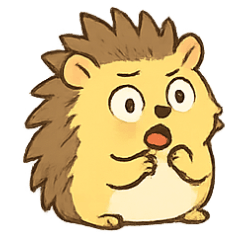[LINEスタンプ] ガラスのハートハリネズミ