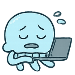 [LINEスタンプ] くらげの社畜日記