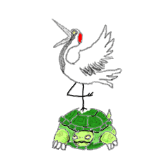[LINEスタンプ] 鶴亀合戦の画像（メイン）