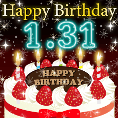 [LINEスタンプ] 1月下旬❤️日付入り❤️誕生日おめでとう❣️
