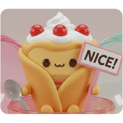 [LINEスタンプ] クレープカプセルトイ(四角型)