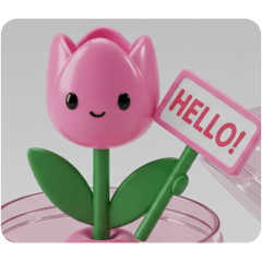 [LINEスタンプ] チューリップカプセルトイ