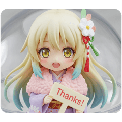 [LINEスタンプ] ピンクのファー精霊みなみちゃん