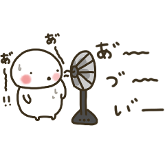 [LINEスタンプ] ぽちゃ。ぽちゃ。しろ。夏。