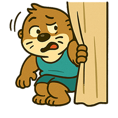 [LINEスタンプ] 面白い小さなカワウソ