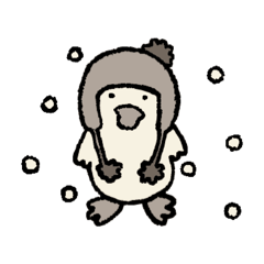[LINEスタンプ] もちもちのおともだち【セピア】