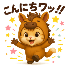 [LINEスタンプ] かわいい動物＋着ぐるみ 〜夏バージョン〜