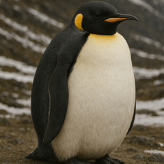 [LINEスタンプ] 弾けるコウテイペンギン