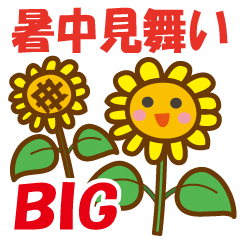 [LINEスタンプ] やさしい夏のおたより BIG