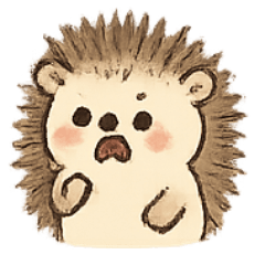[LINEスタンプ] ハリネズミ落ち着いて