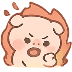 [LINEスタンプ] ブタじゃないよビビだよ