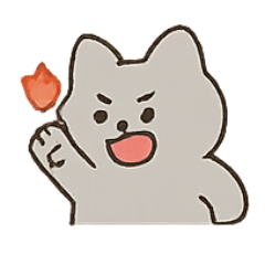 [LINEスタンプ] ふてくされ灰猫の感情パック
