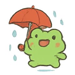 [LINEスタンプ] 雨かえるピッピの気分天気図