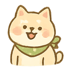[LINEスタンプ] バンダナ柴犬の毎日感情パック