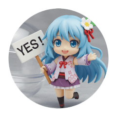 [LINEスタンプ] ジャンプ精霊ちゃんカプセルトイ(丸型)