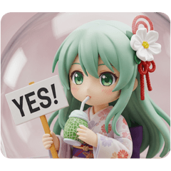[LINEスタンプ] のむのむ精霊みなみちゃんカプセルトイ2