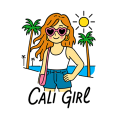 [LINEスタンプ] Cali Girl♡カリフォルニアガール♡