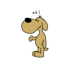 [LINEスタンプ] 鼻デカワンコ