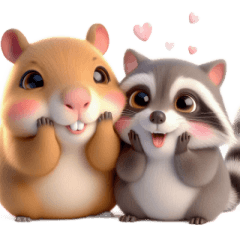 [LINEスタンプ] カピバラは君と一緒にいたい