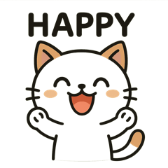 [LINEスタンプ] しろねこ感情スタンプ