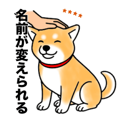[LINEスタンプ] 名前入り赤しば