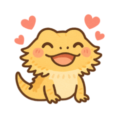 [LINEスタンプ] フトアゴヒゲトカゲの日常.⭐︎