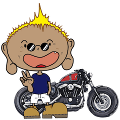 [LINEスタンプ] アメリカンバイク スポスタ